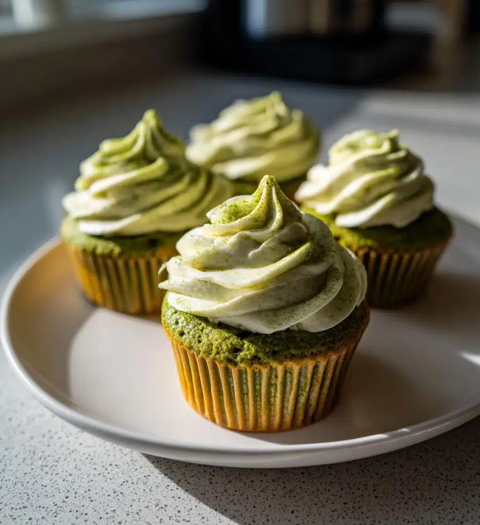 vegan matcha cupcakes