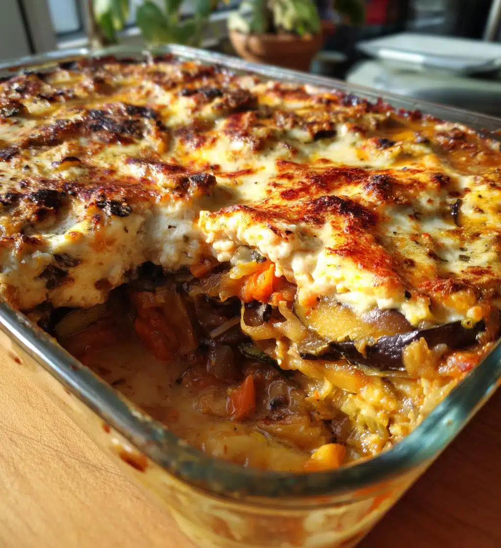 vegan moussaka lentils gluten free