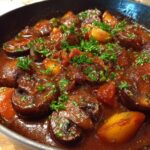 vegan mushroom bourguignon