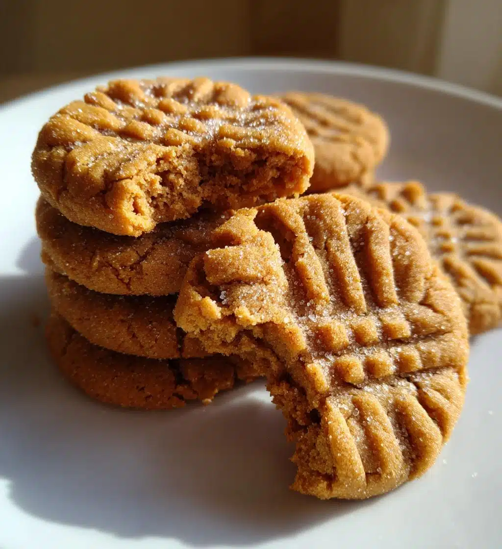 vegan peanut butter cookies - detail 1