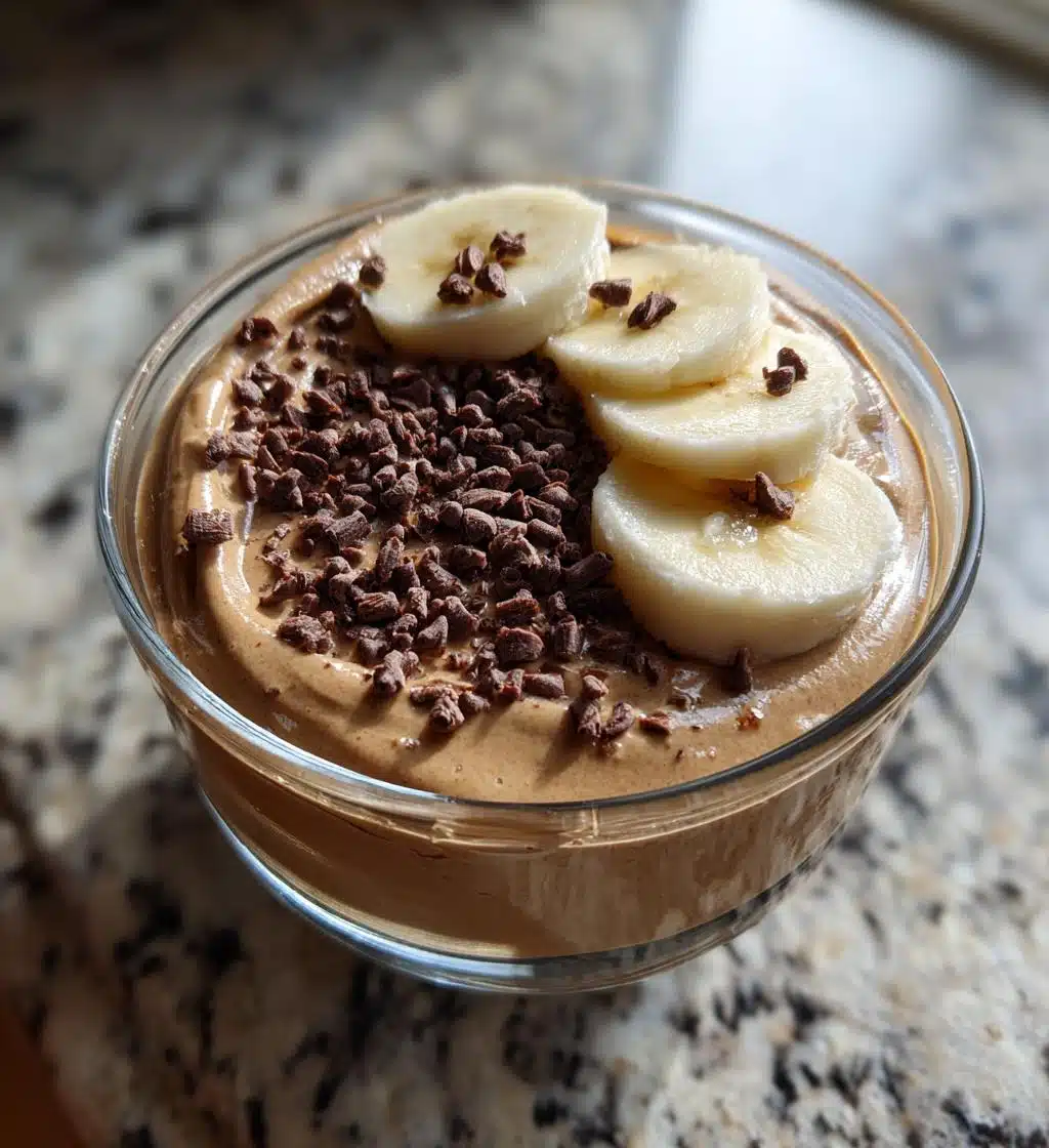 vegan peanut butter mousse - detail 1