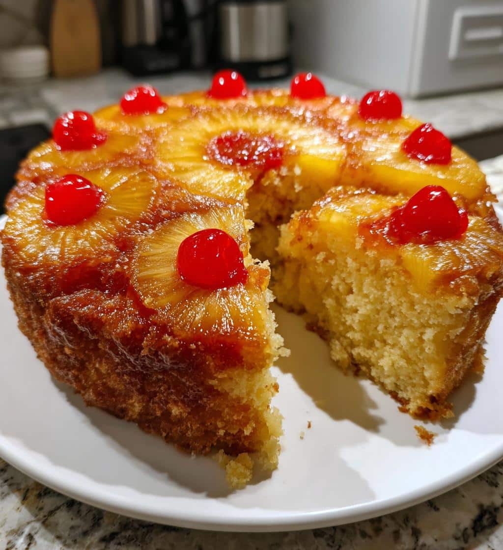 vegan pineapple upside down cake