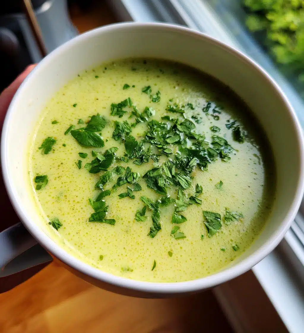 vegan potato leek soup - detail 1