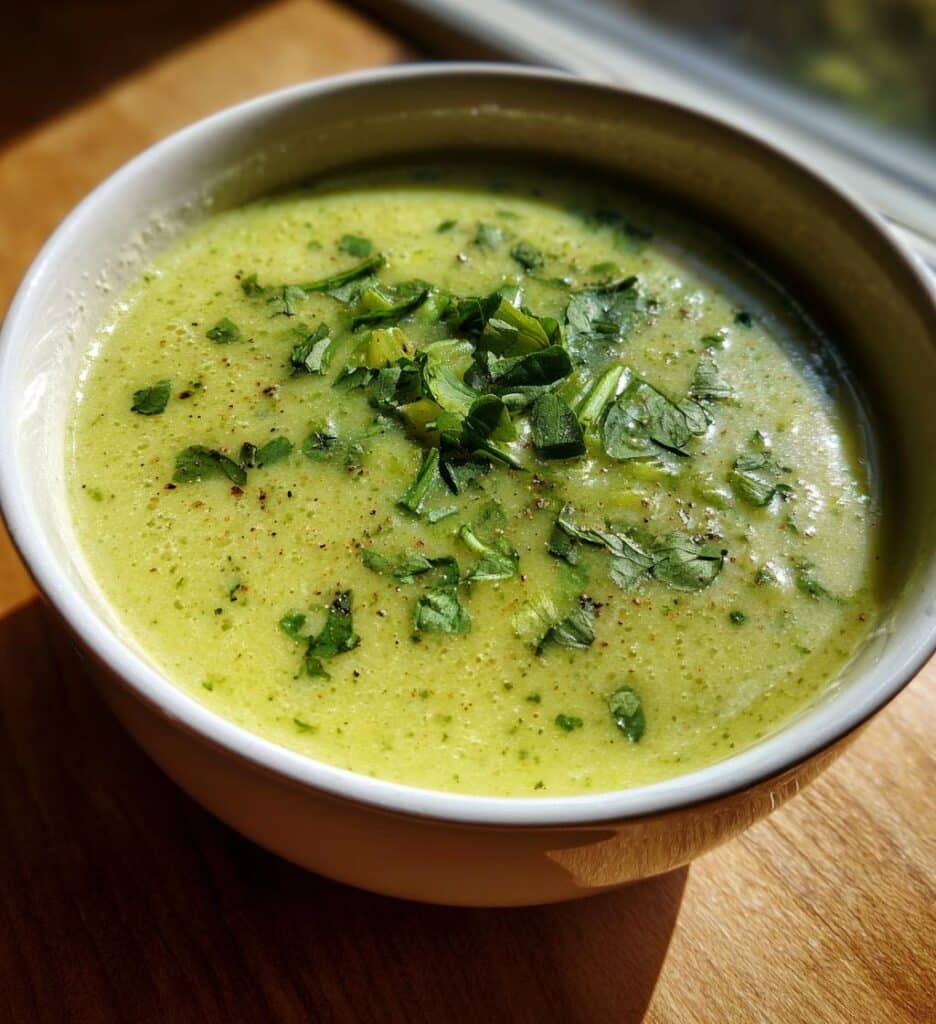 vegan potato leek soup