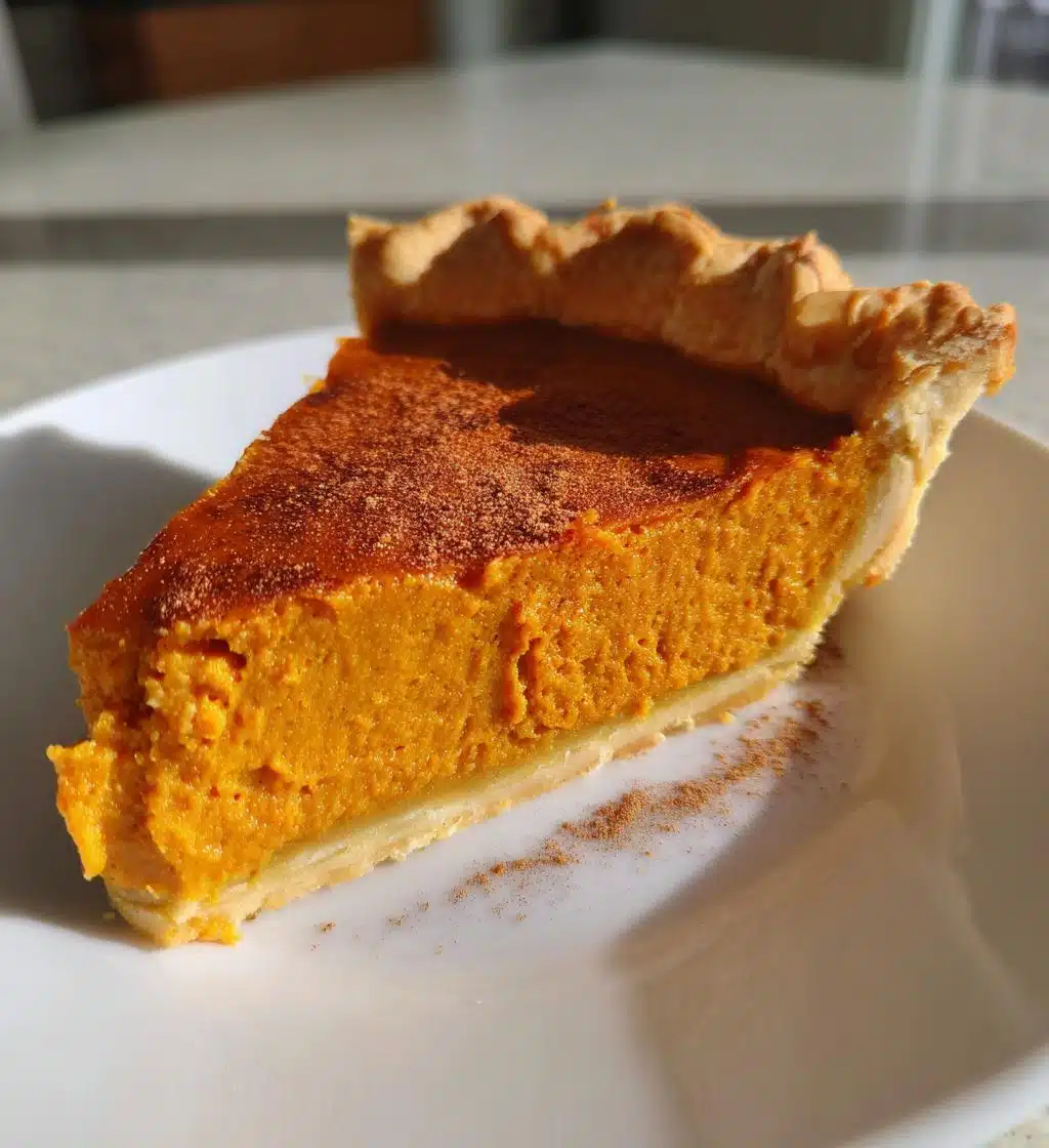 vegan pumpkin pie - detail 1