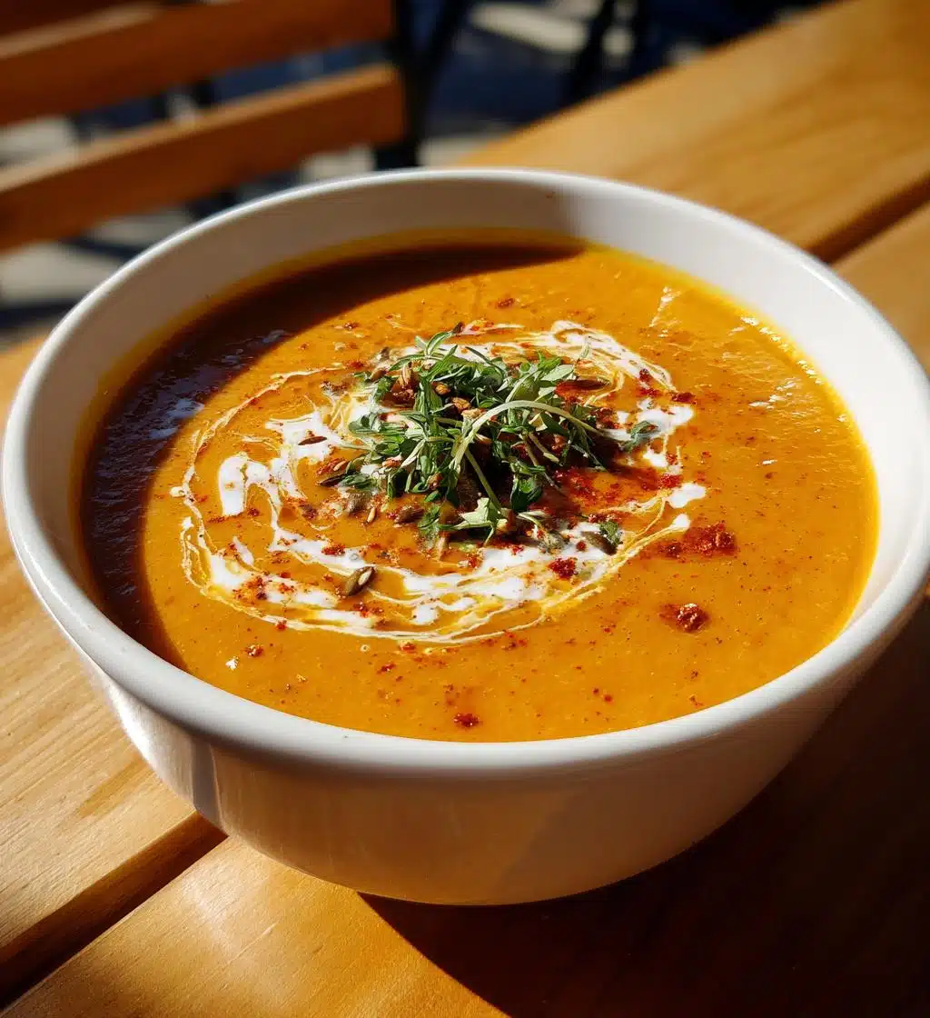 vegan pumpkin soup - detail 1