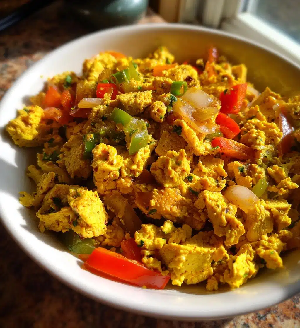 vegan scrambled eggs - detail 1