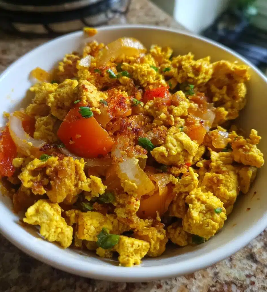 vegan scrambled eggs