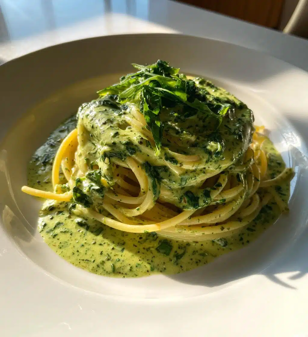 vegan spinach pasta sauce recipe