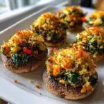 vegan stuffed mushrooms