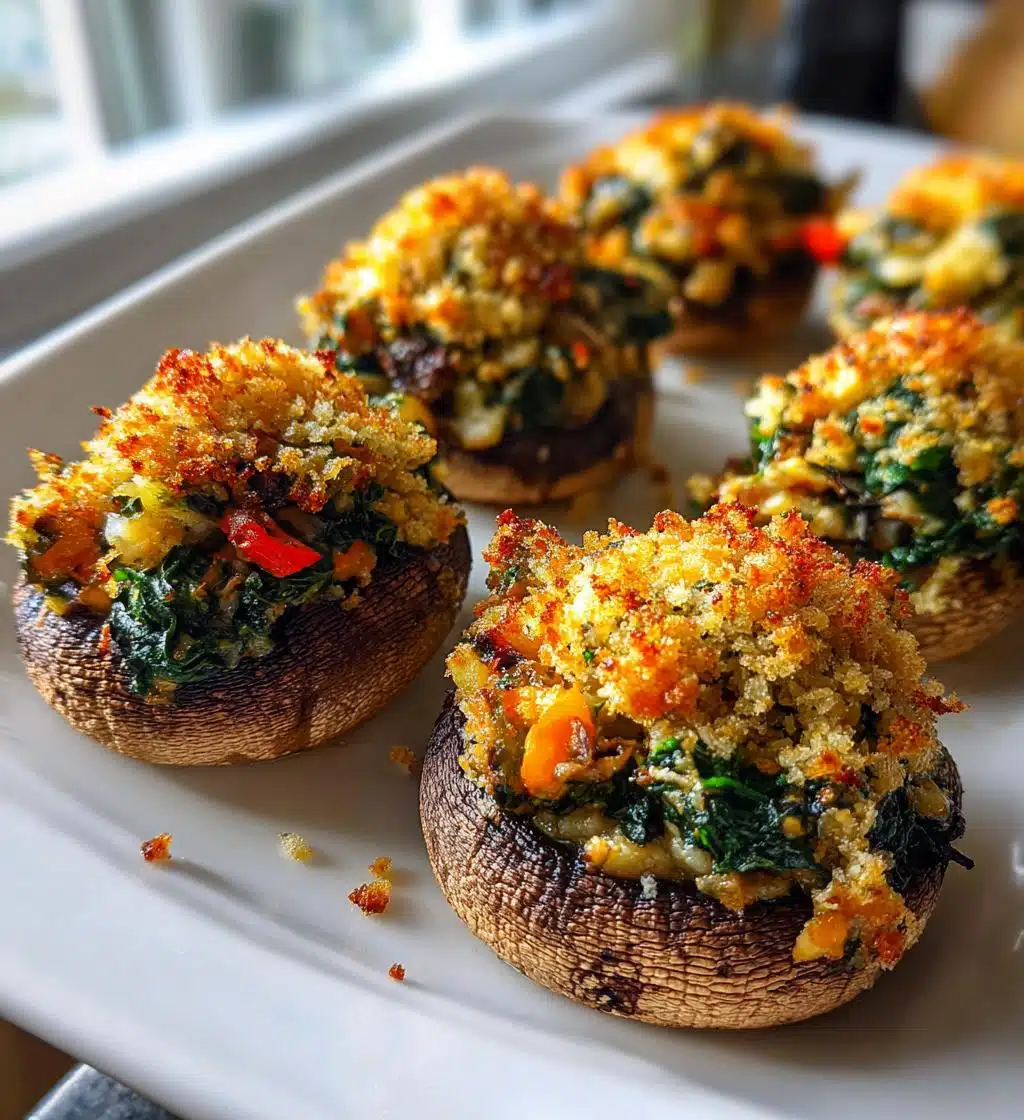 vegan stuffed mushrooms