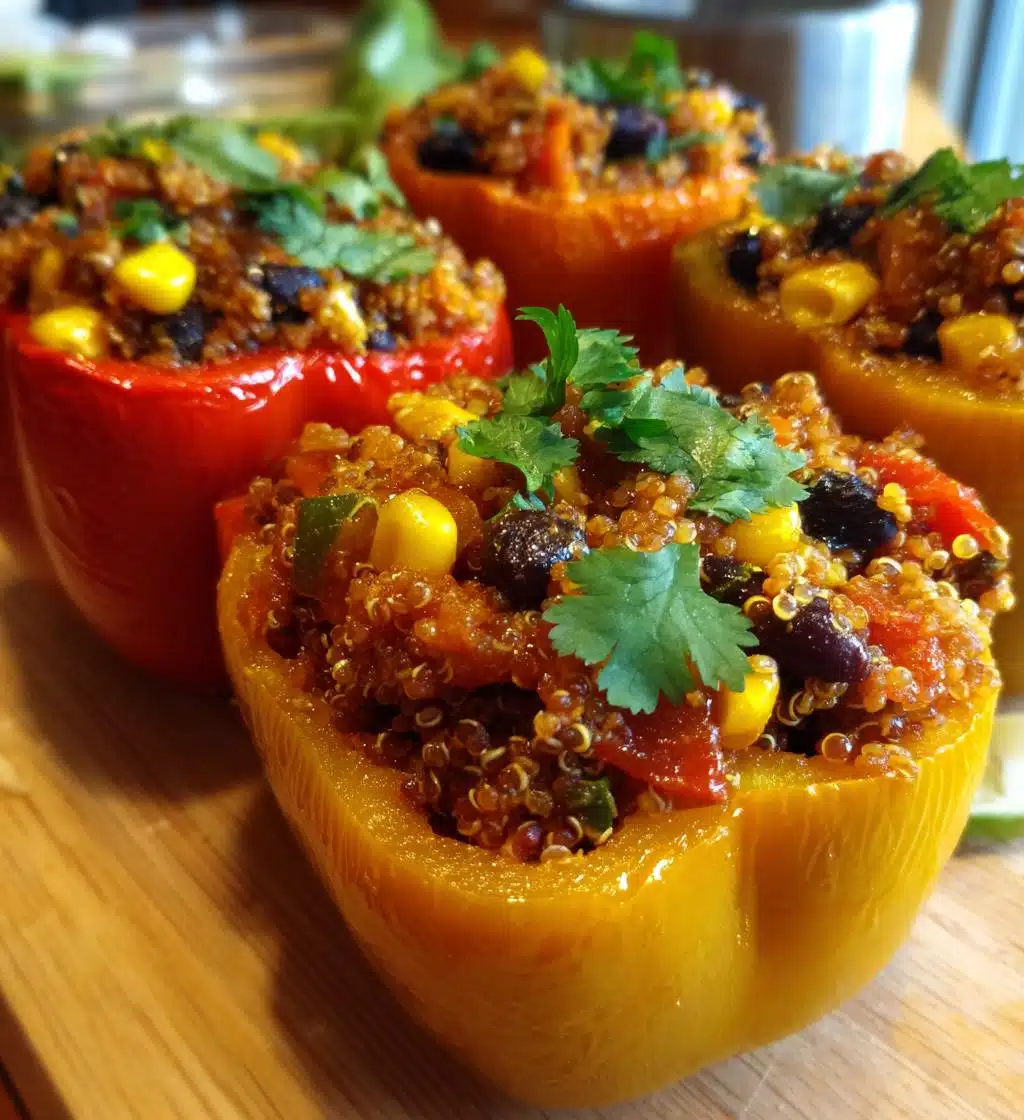 vegan stuffed peppers gluten free recipe - detail 1