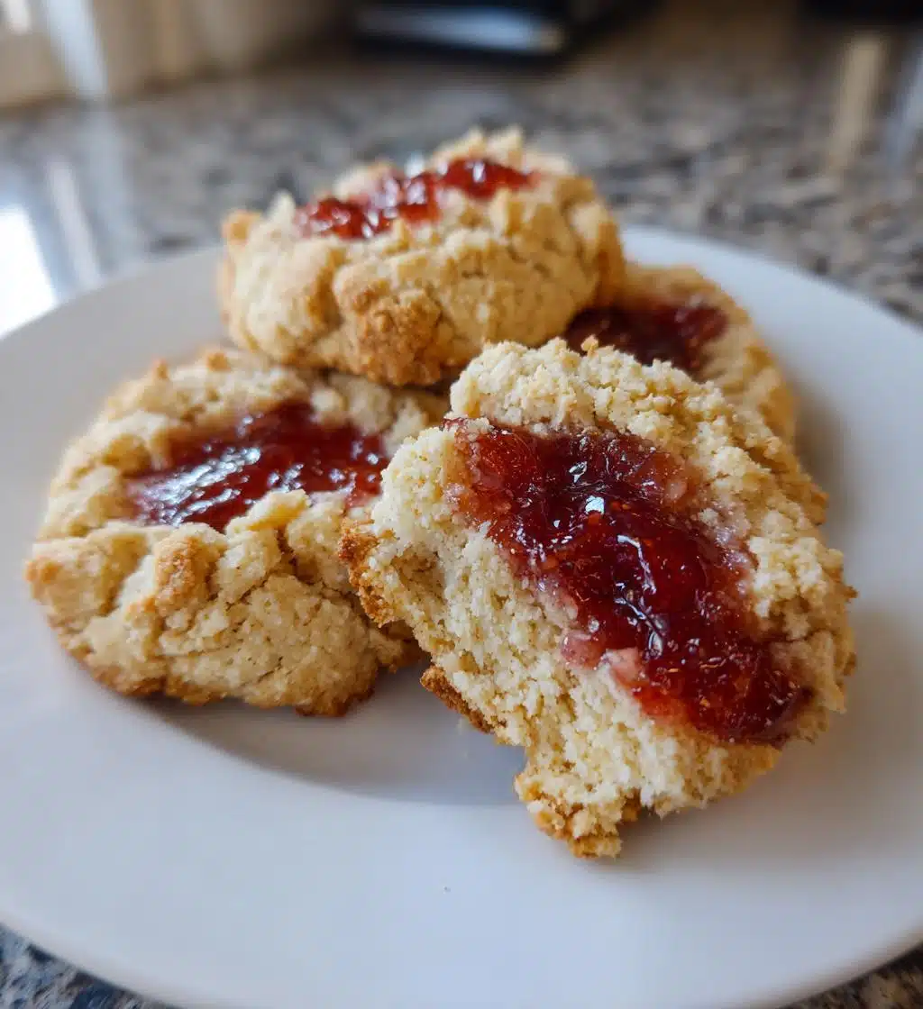 vegan thumbprint cookies - detail 1