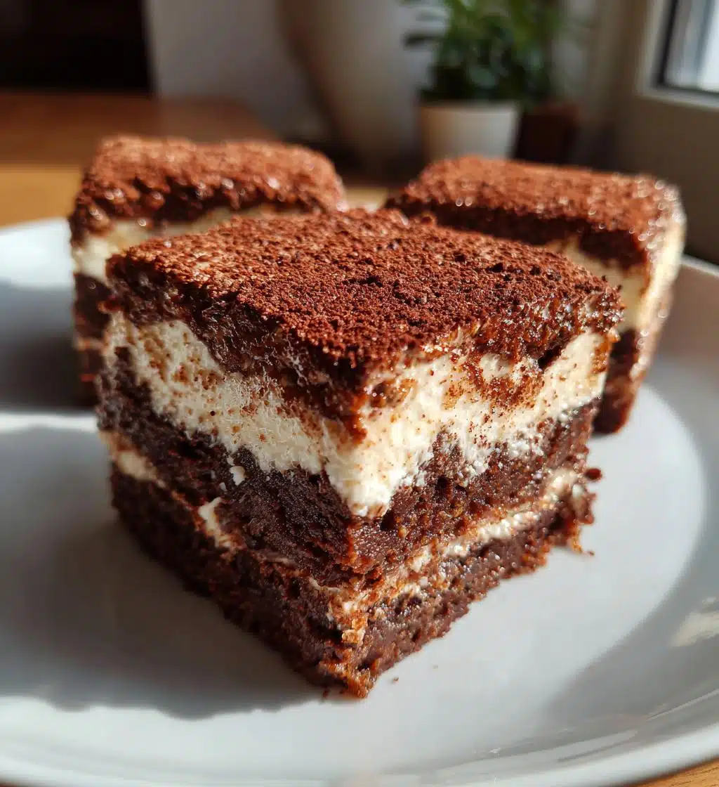 vegan tiramisu gingerbread brownies gluten free - detail 1