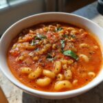 vegan tomato pasta soup