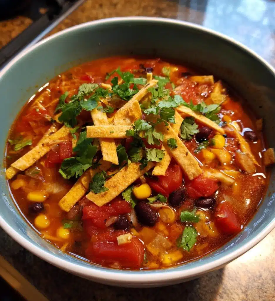 vegan tortilla soup