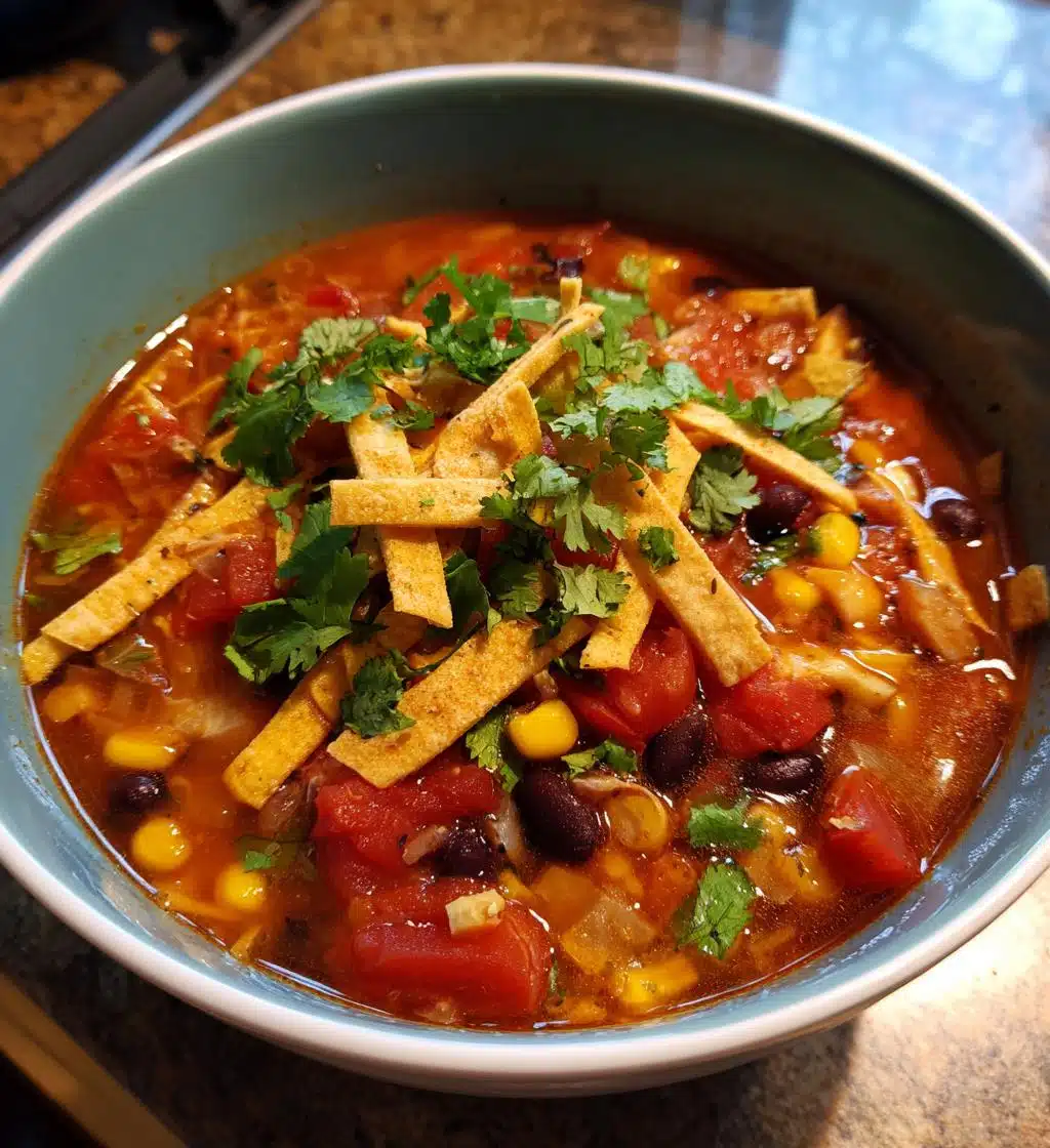 vegan tortilla soup