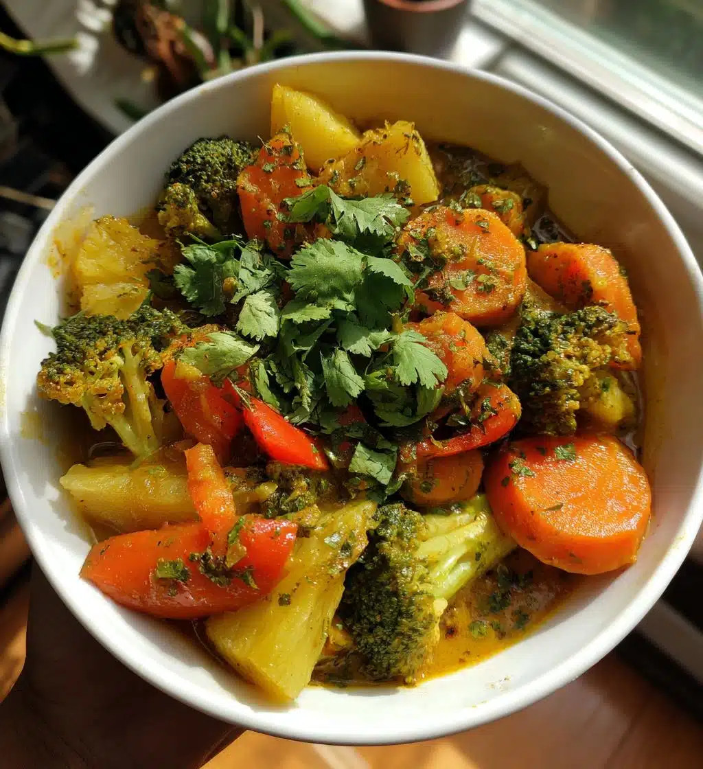 vegetable curry coconut milk pineapple