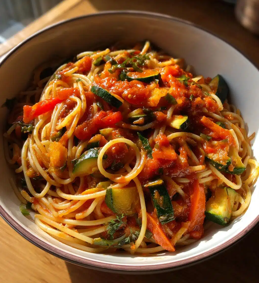 veggie pasta sauce - detail 1