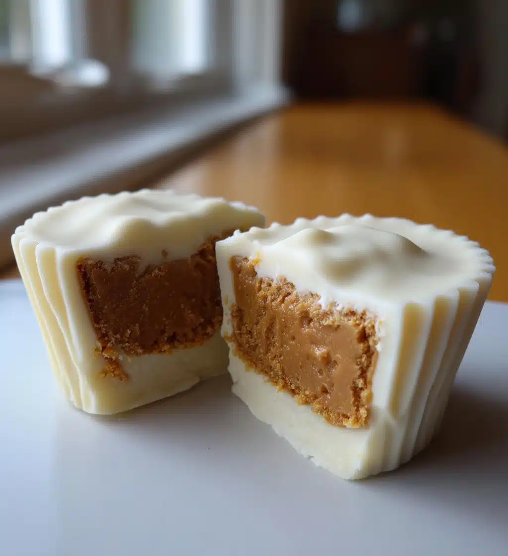 white chocolate peanut butter cups - detail 1
