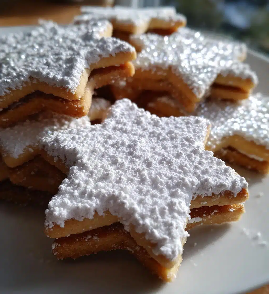 zimtsterne cinnamon star cookies - detail 1