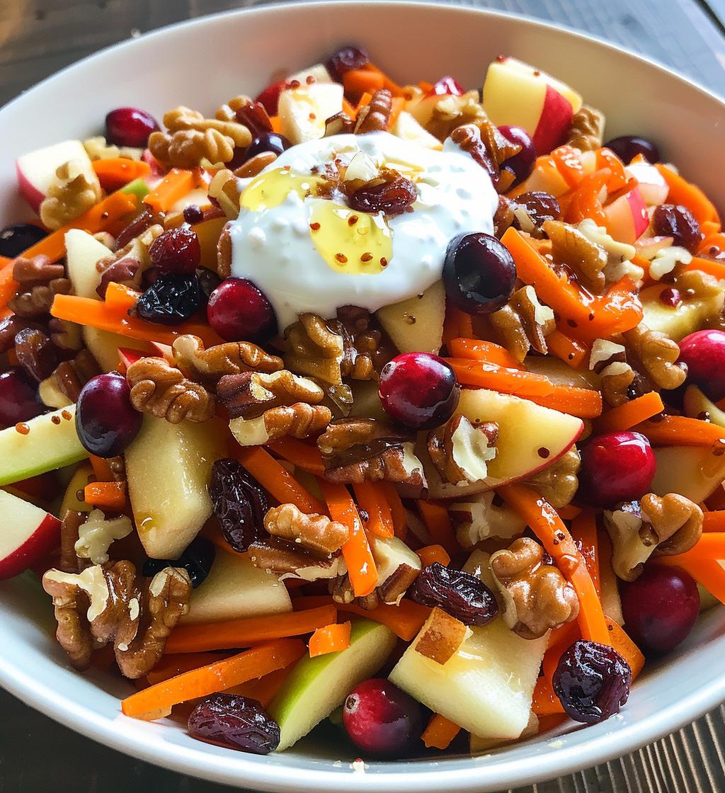 Apple Cranberry Carrot Salad