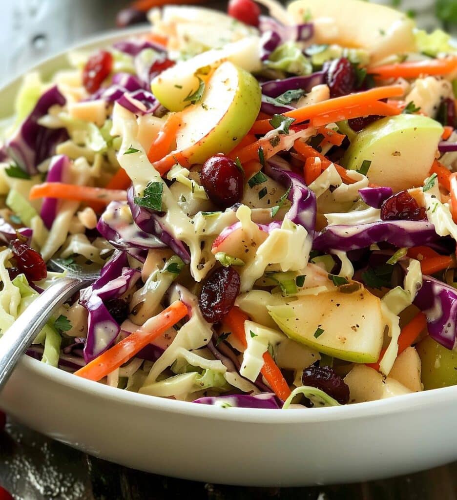 Apple Cranberry Coleslaw