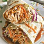 BBQ Chicken Coleslaw Wraps