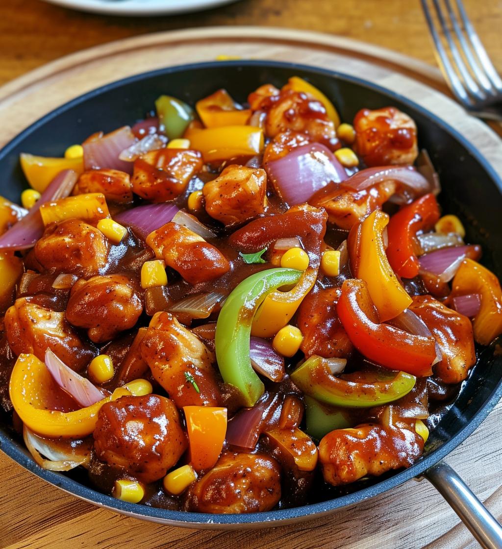BBQ Chicken Skillet Dinner