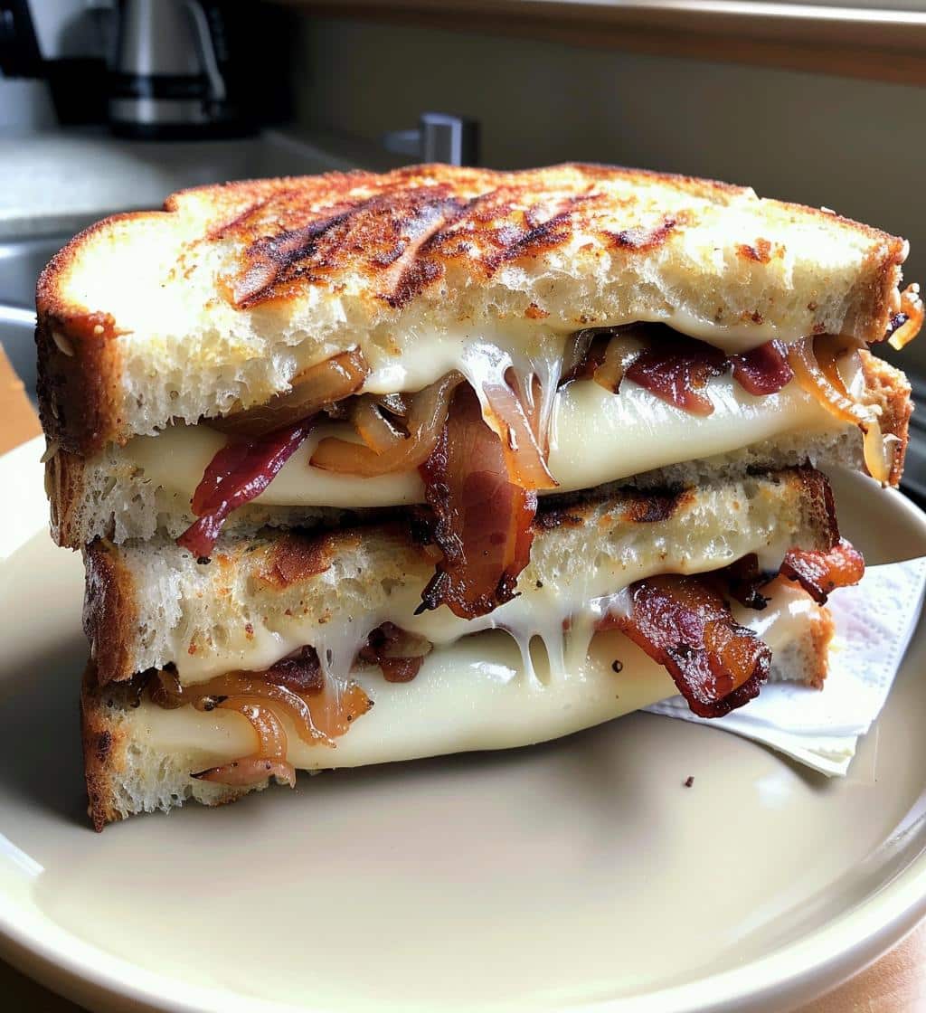 Bacon Onion Grilled Cheese