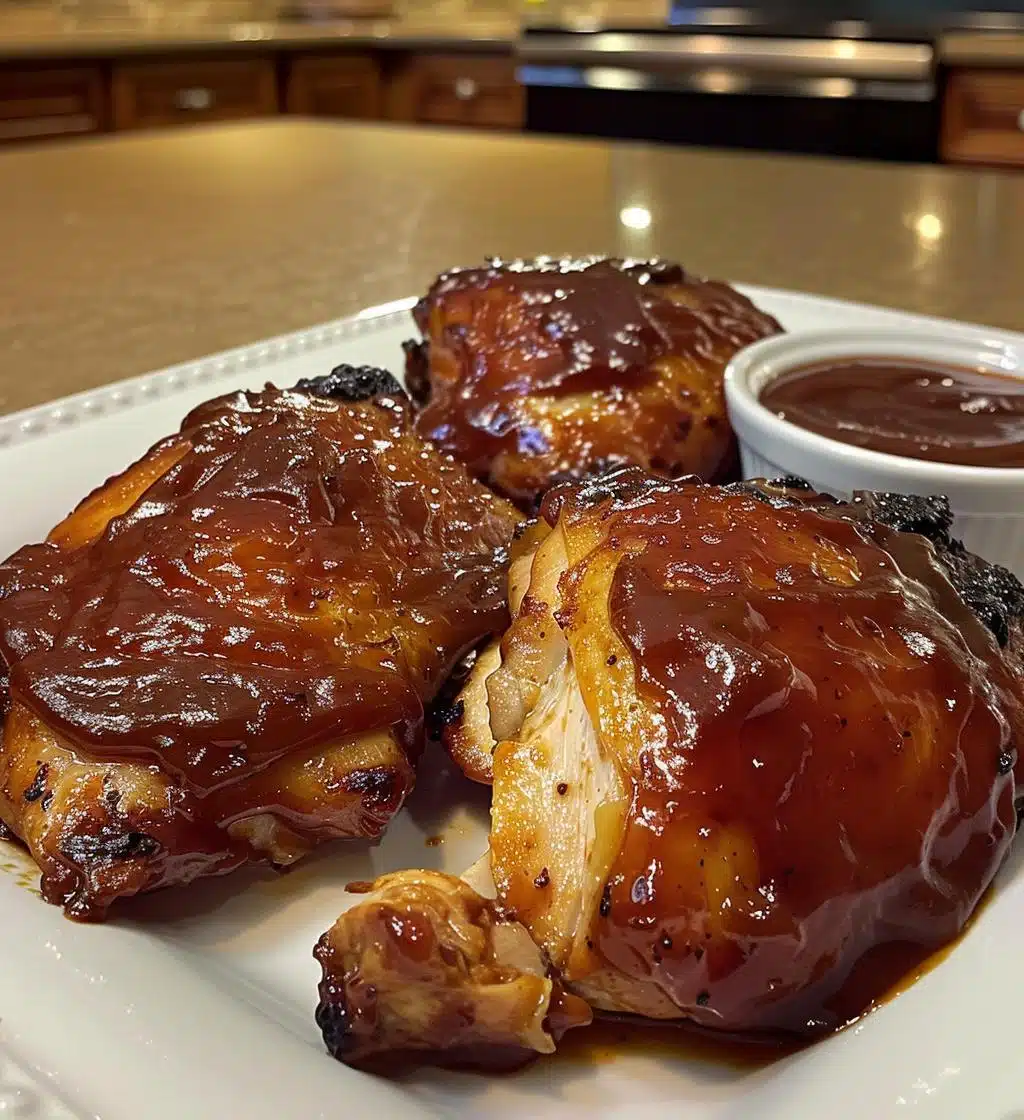Baked BBQ Chicken Thighs - detail 1