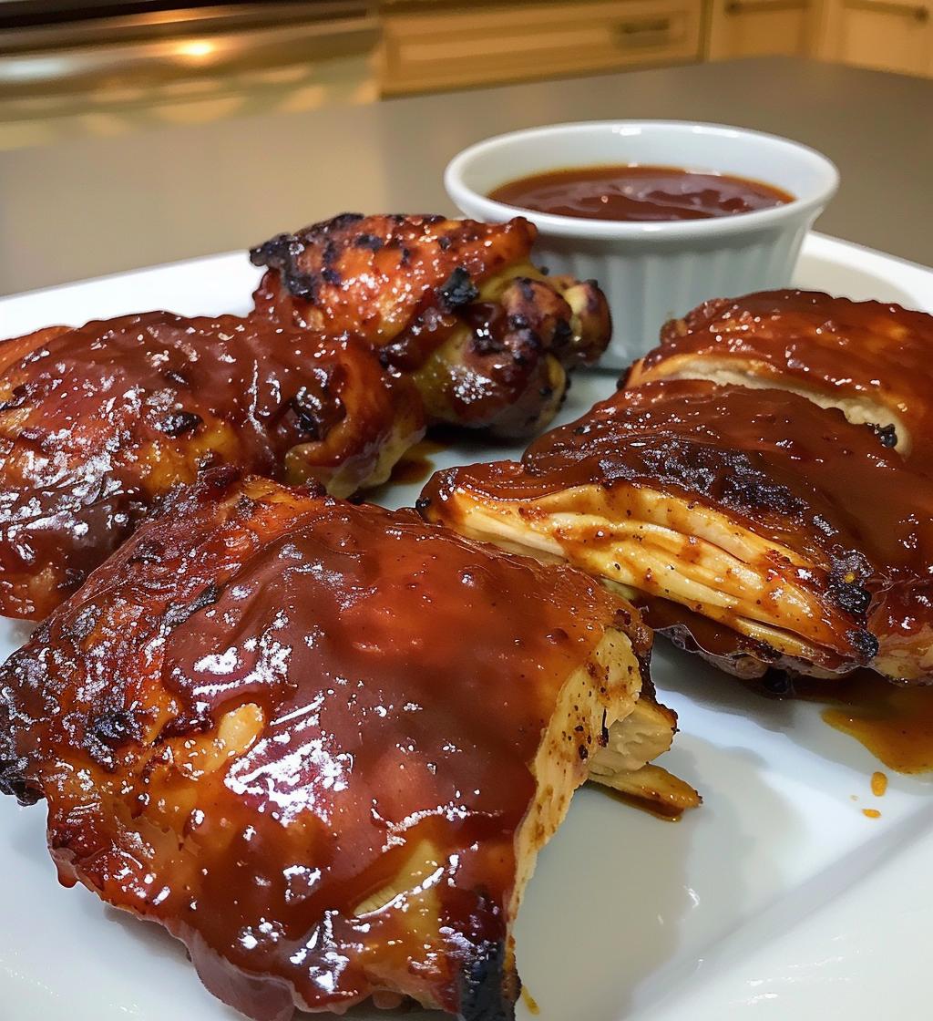 Baked BBQ Chicken Thighs