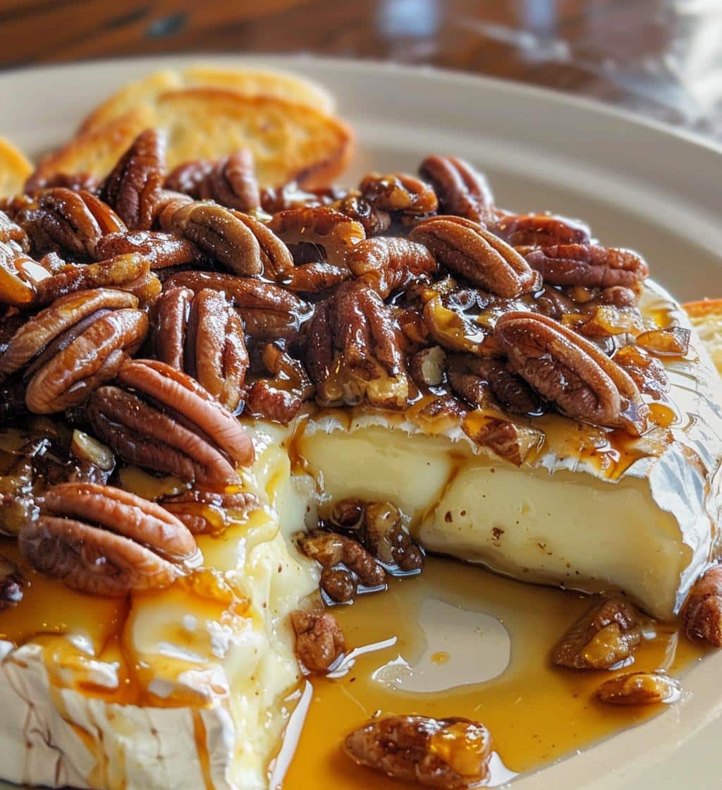 Baked Brie with Maple Pecans