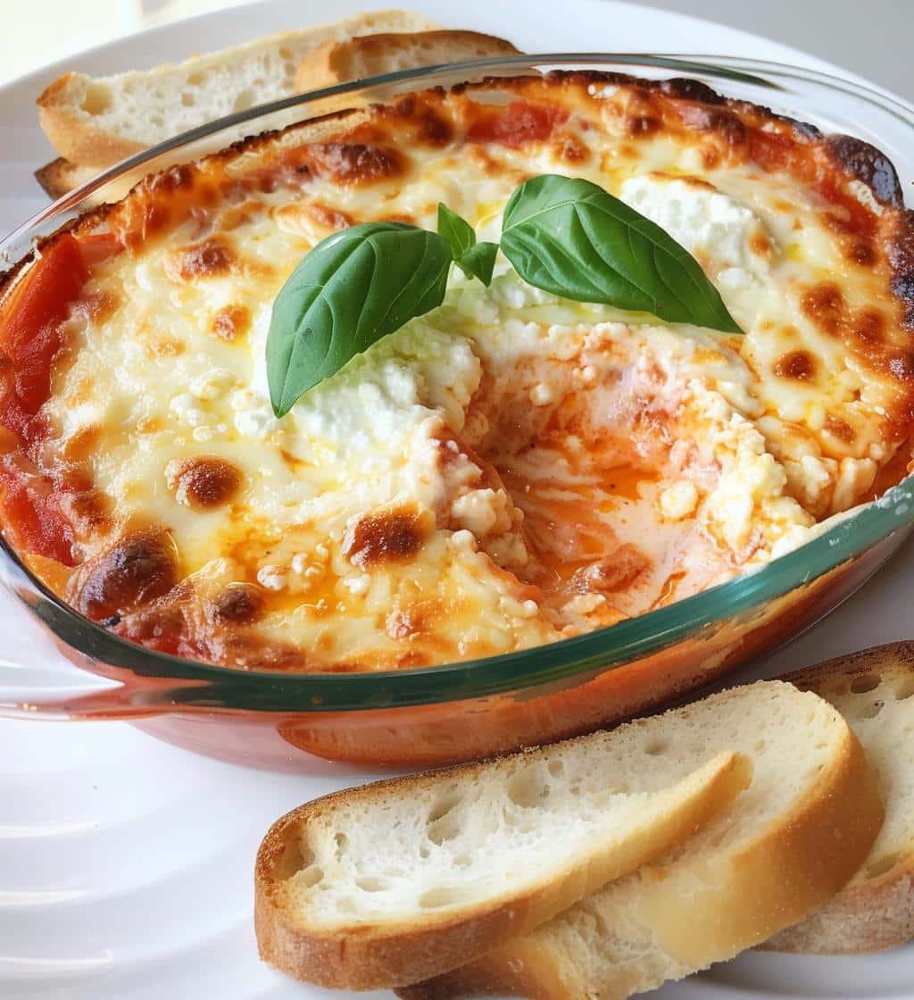 Baked Goat Cheese Marinara Dip