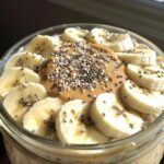 Banana Almond Overnight Oats (no sweeteners)