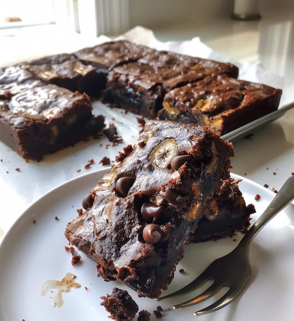 Banana Bread Brownie Bars - detail 1