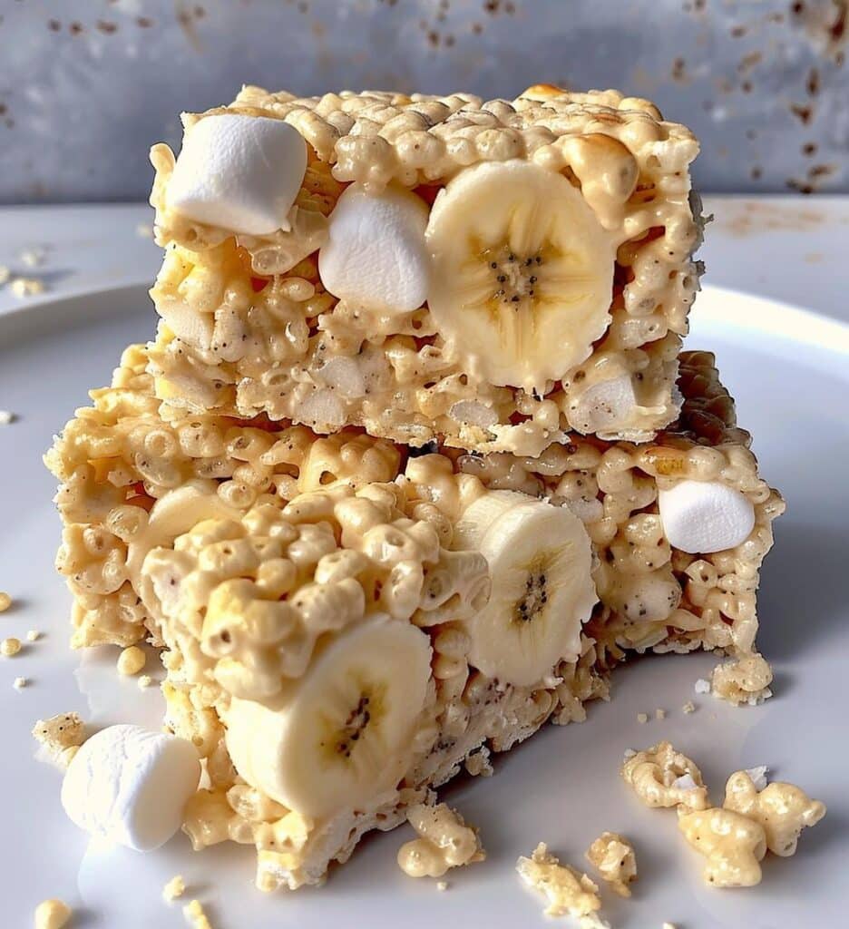Banana Pudding Rice Krispie Treats