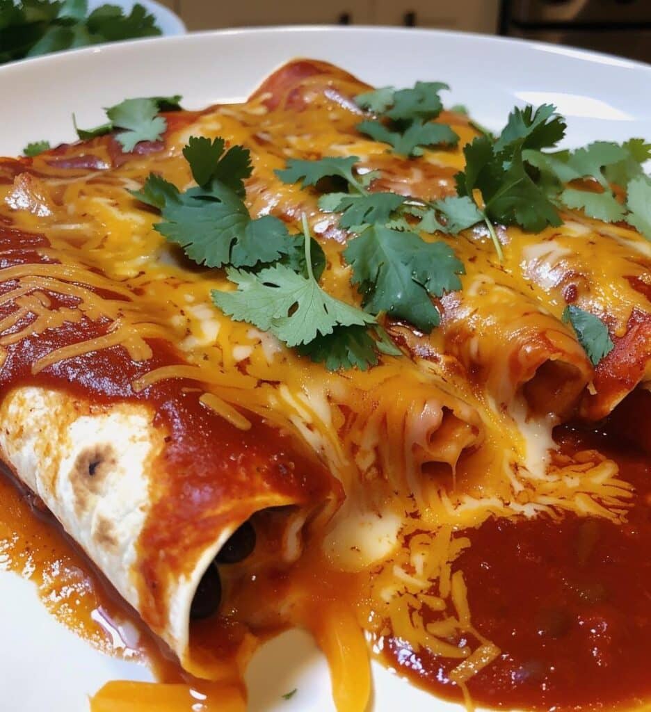 Bean and Cheese Enchiladas
