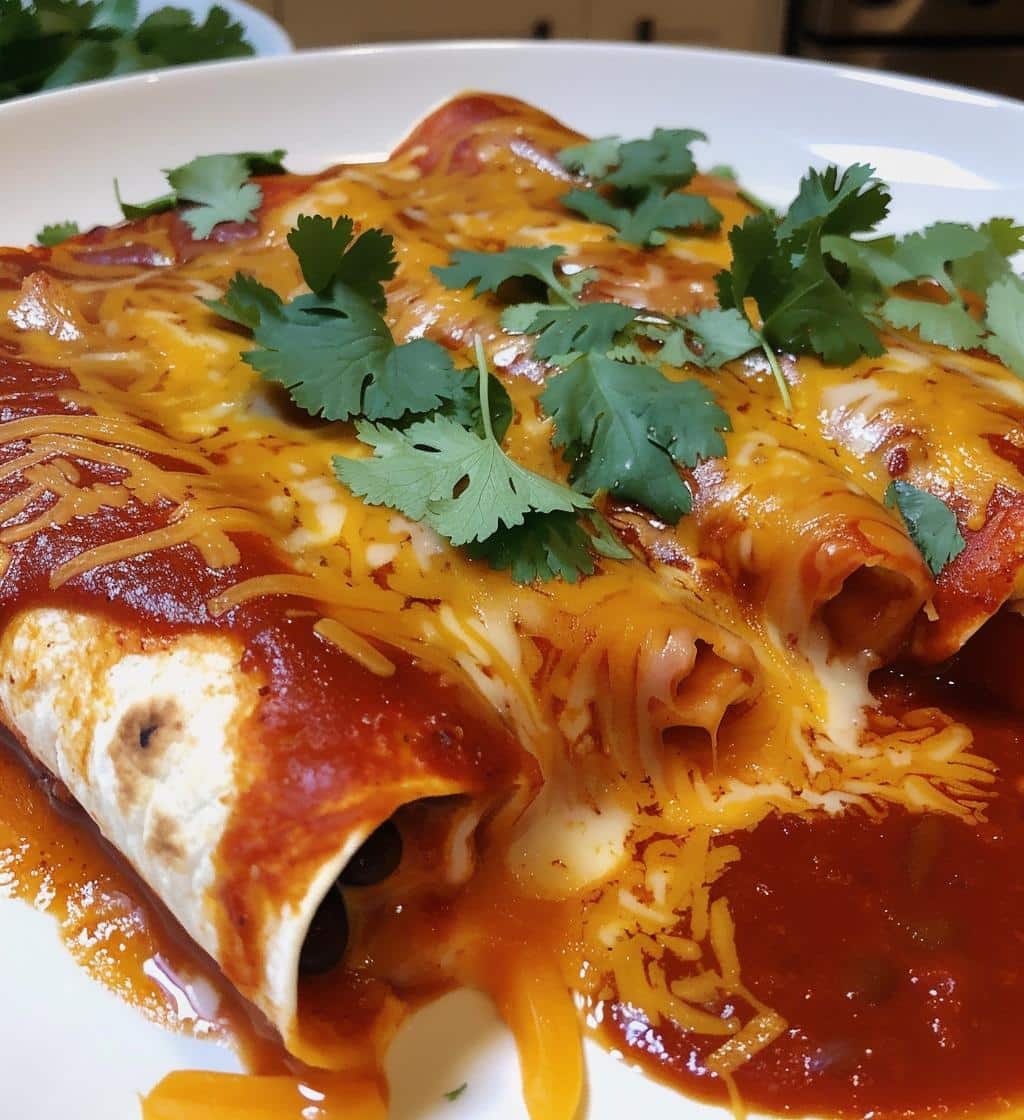 Bean and Cheese Enchiladas