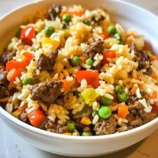 Beef & Veggie Rice Skillet: 7 Comforting Steps to Delight