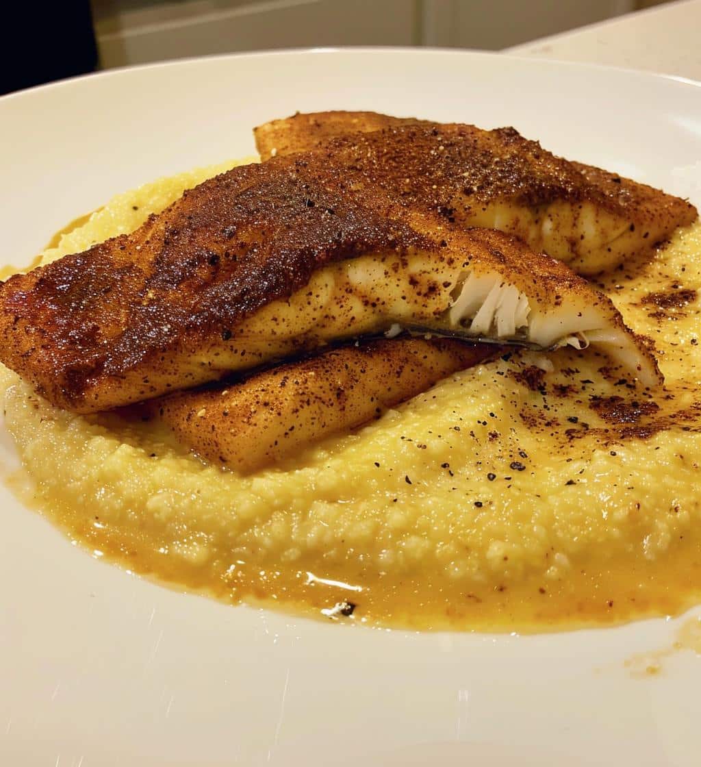 Blackened Catfish and Grits
