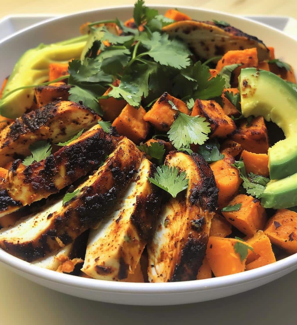 Blackened Chicken Sweet Potato Bowl
