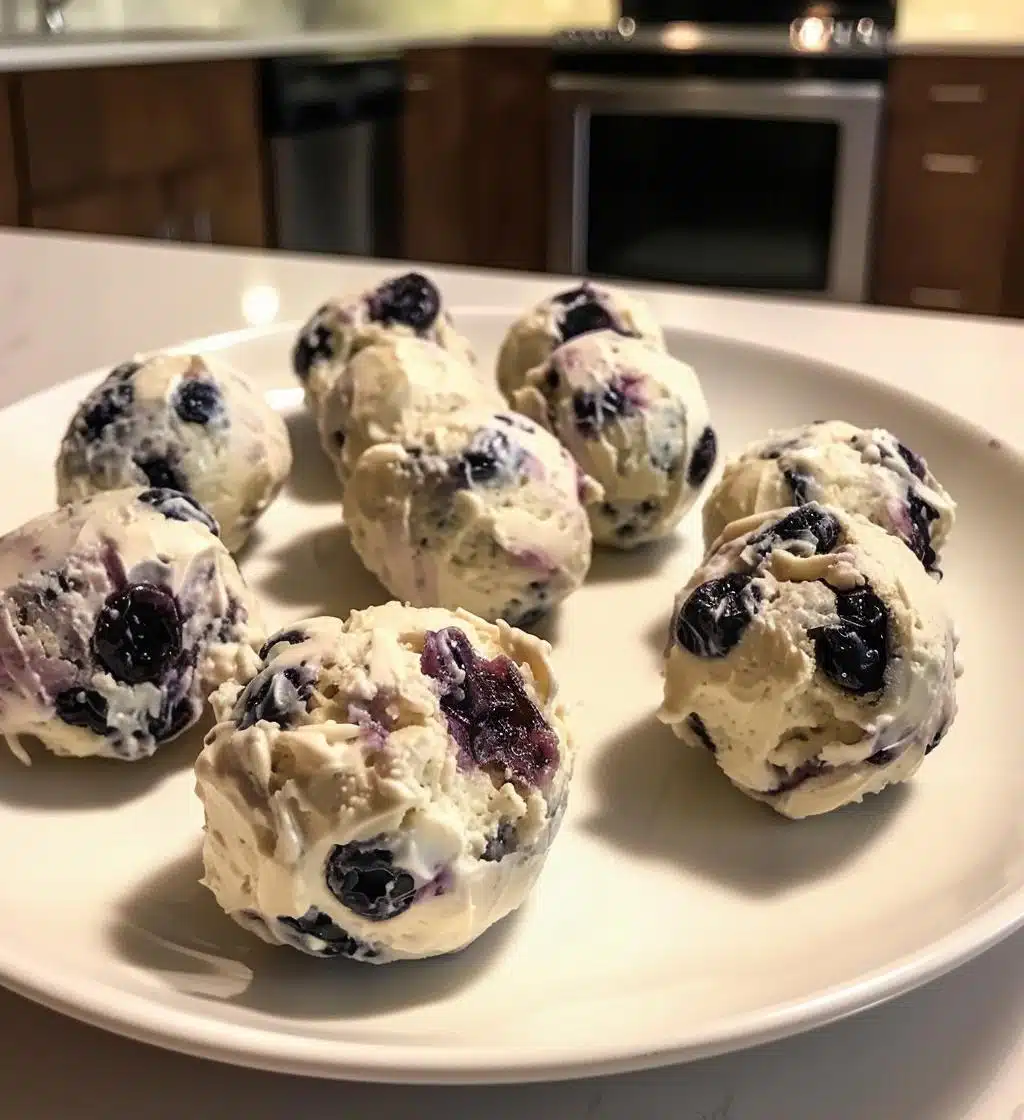 Blueberry Cheesecake Protein Bites