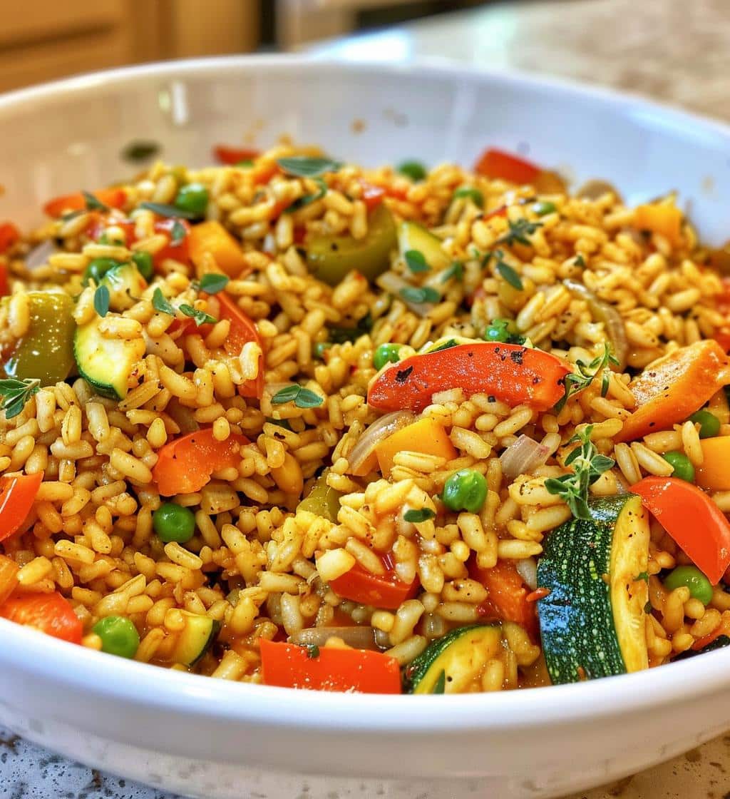 Brown Rice Veggie Paella