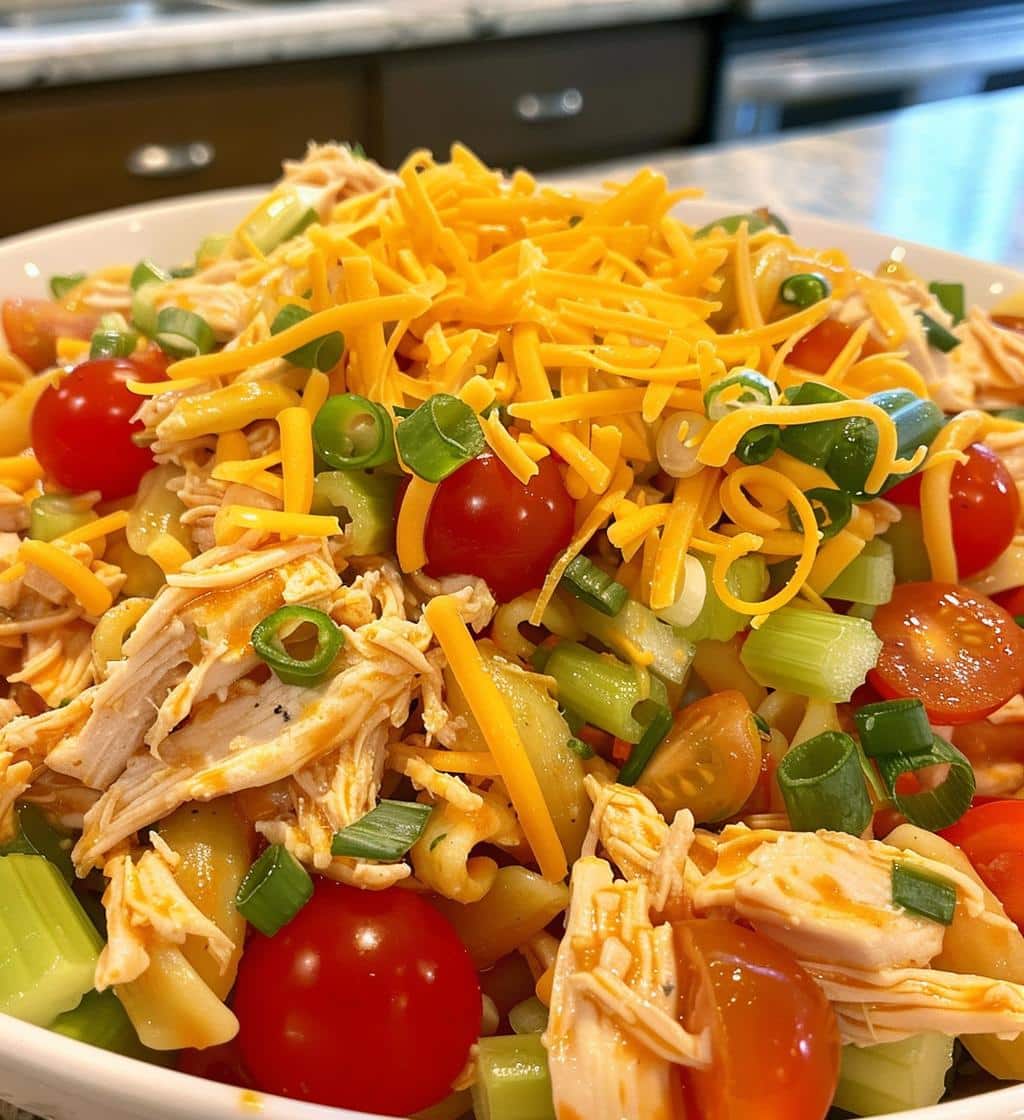 Buffalo Chicken Pasta Salad