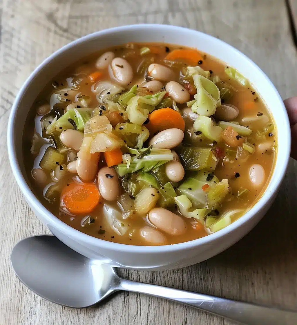 Cabbage & White Bean Soup - detail 1
