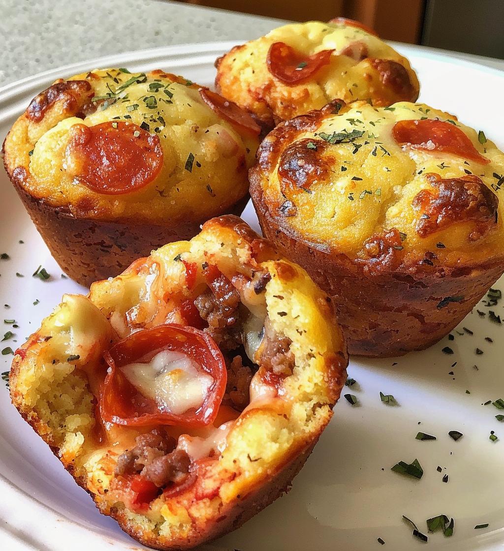 Carnivore Pizza Muffins