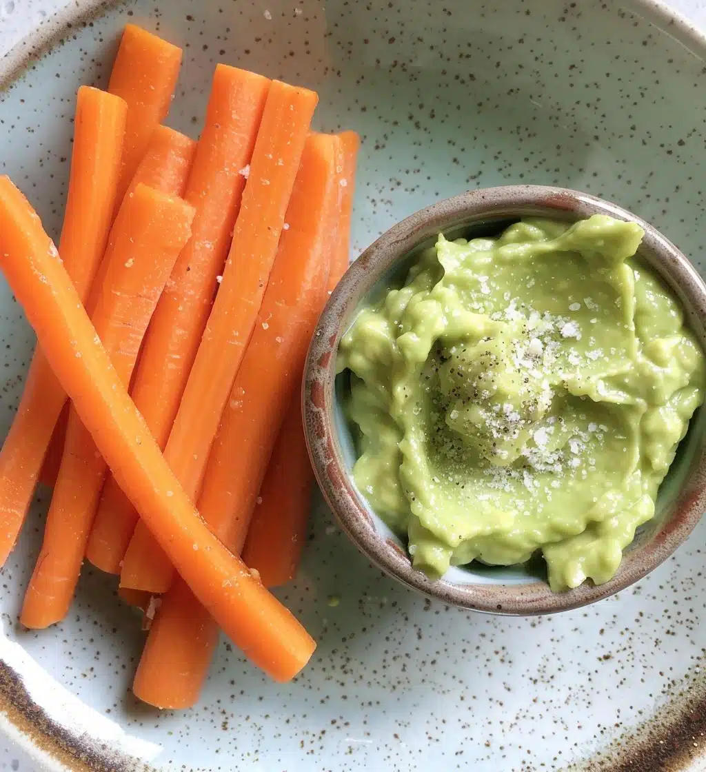 Carrot Sticks + Avocado Dip - detail 1