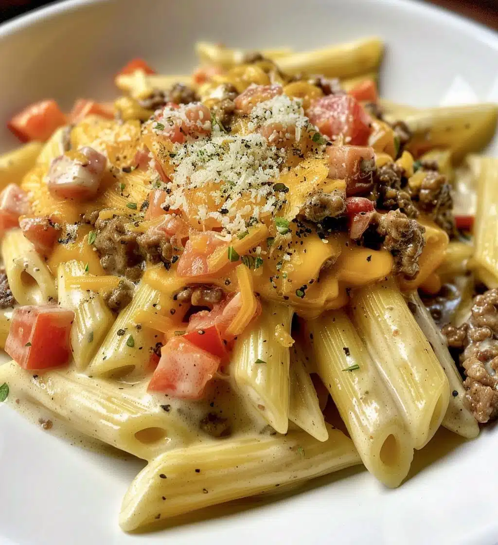 Cheeseburger Alfredo Pasta - detail 1