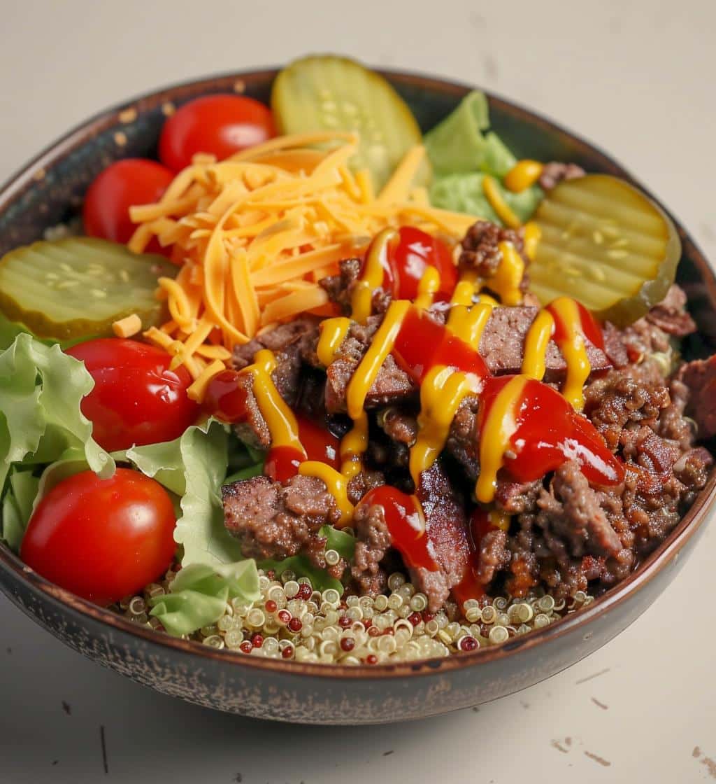 Cheeseburger Protein Bowls